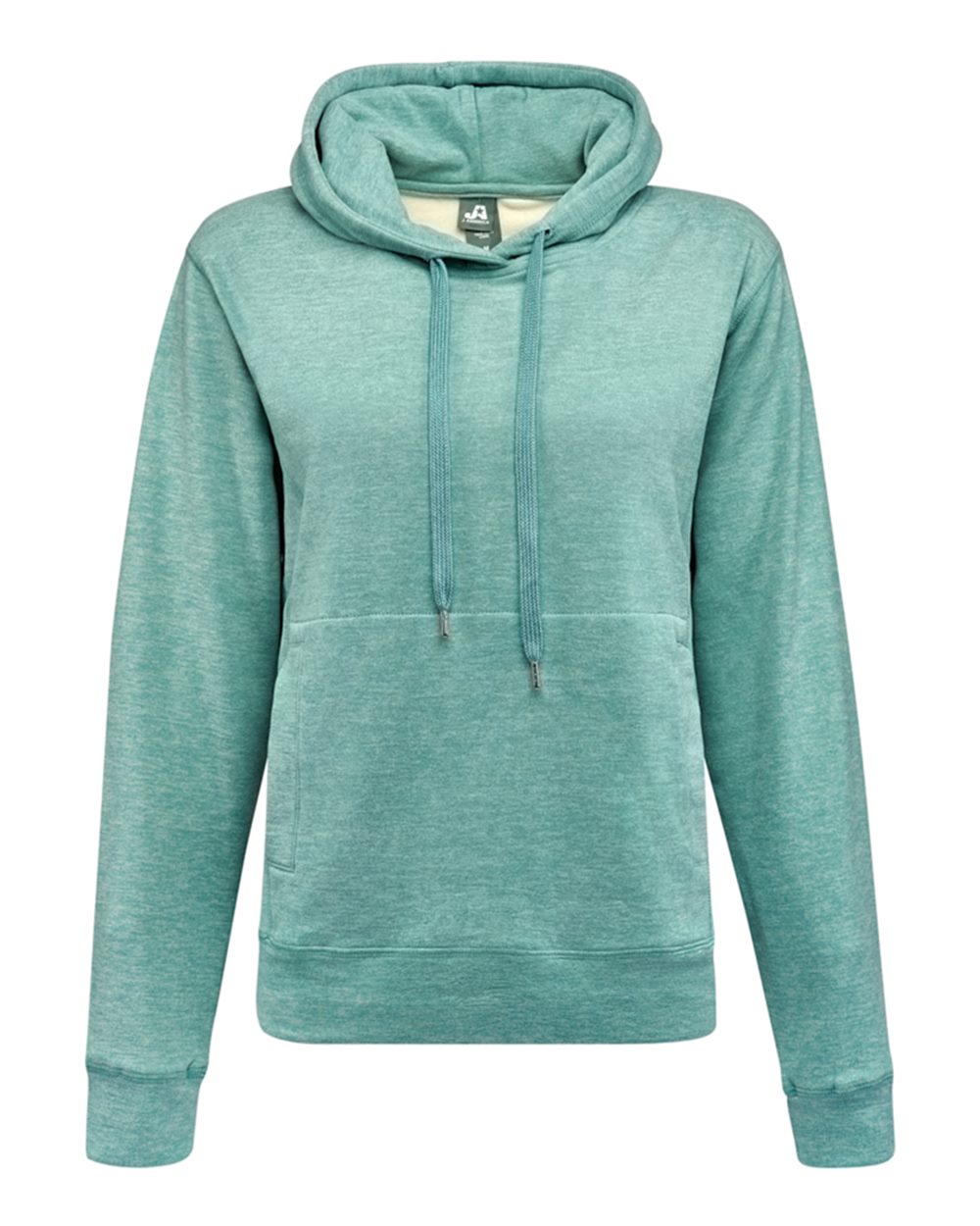 J. America Women's Electric Fleece Hooded Sweatshirt. 8742 - Electric Jade