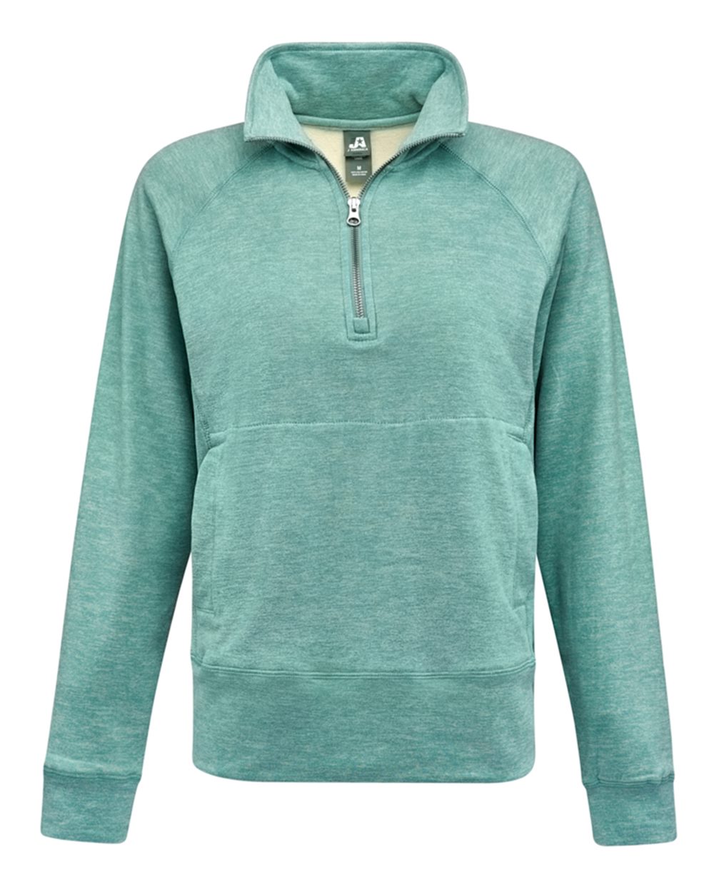 J. America Women's Electric Fleece Quarter-Zip Sweatshirt. 8743 - Electric Jade
