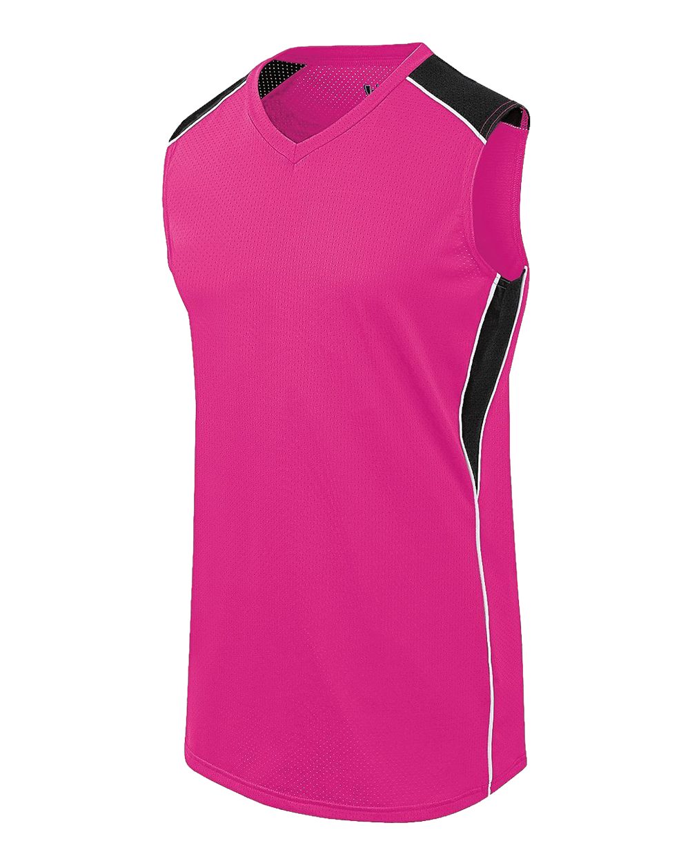 Augusta Sportswear Girls' Dynamite Jersey. 312163 - Raspberry/ Black/ White