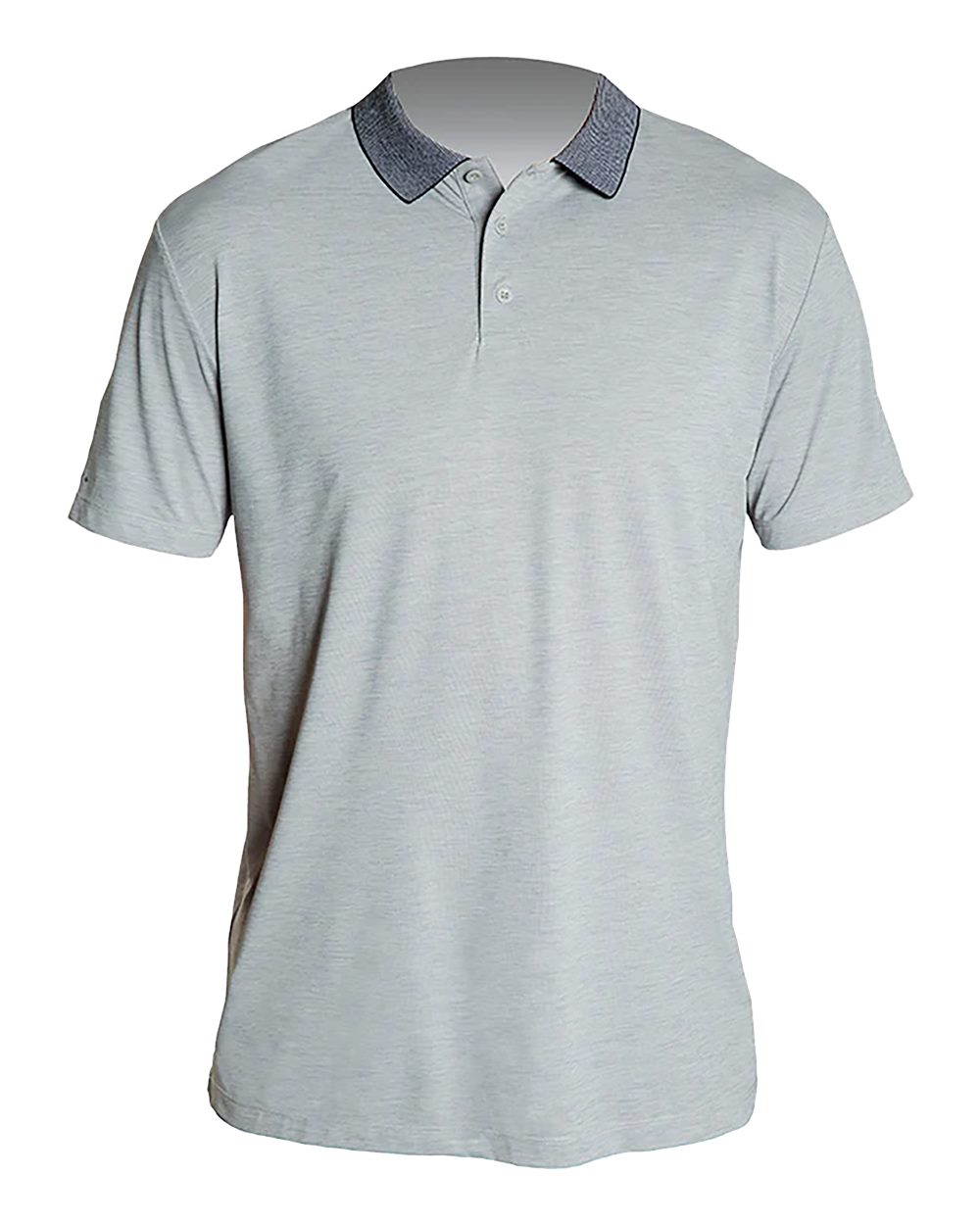 ANETIK Men's Transit Tech Polo. MPTNTS0 - Alloy Heathered