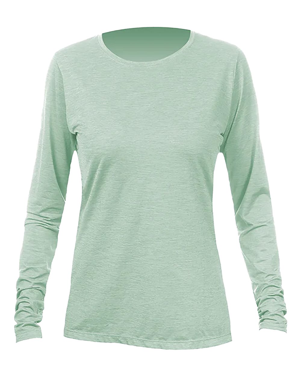 ANETIK Women's Breeze Tech Long Sleeve T-Shirt. WSBRZL0 - Olive Heathered