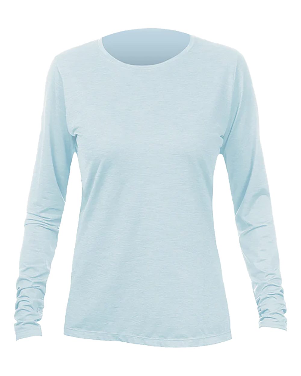 ANETIK Women's Breeze Tech Long Sleeve T-Shirt. WSBRZL0 - Sky Heathered