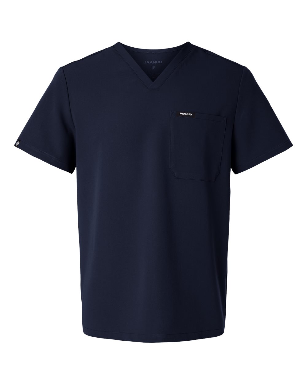 Jaanuu Men's Holmes Everyday 1-Pocket Scrub V-Neck Top. M10001 - Midnight Navy