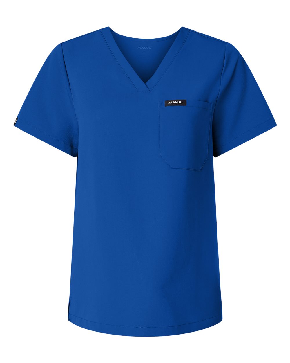 Jaanuu Women's Rhena Essential 1-Pocket Scrub V-Neck Top. W10001 - Royal Blue