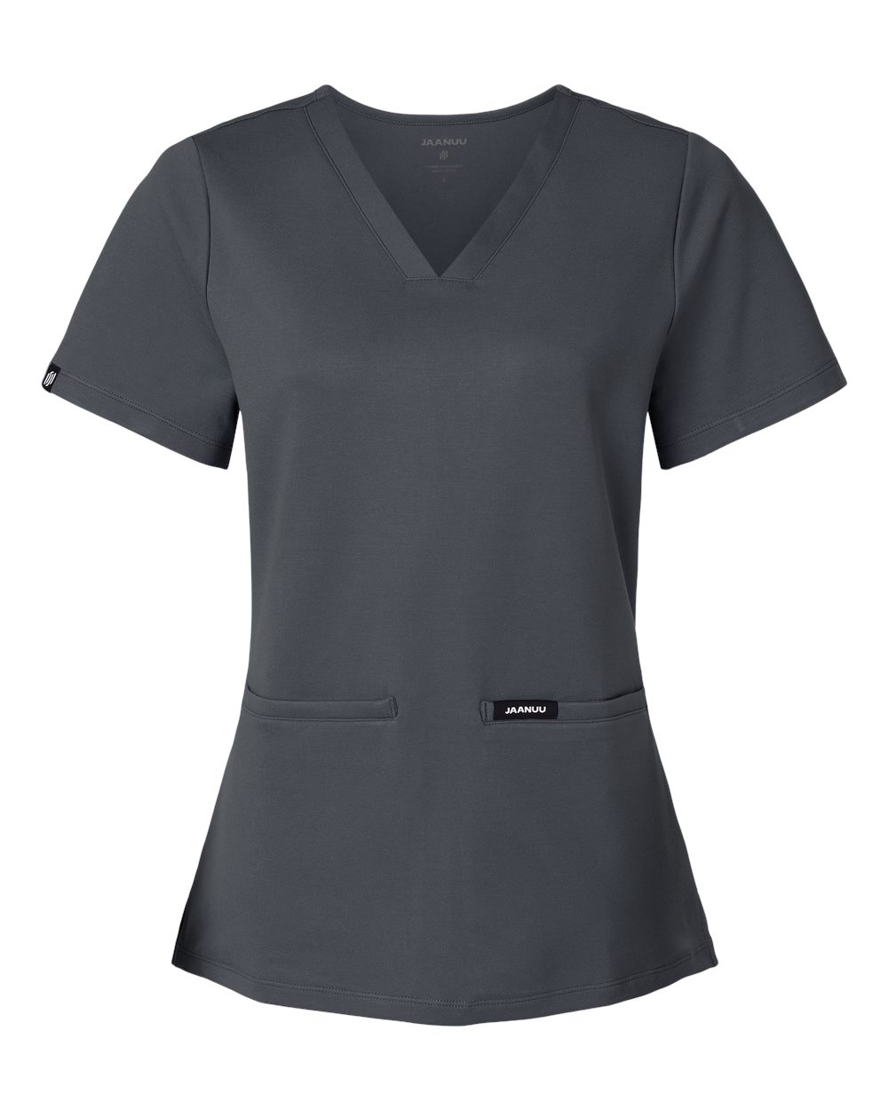 Jaanuu Women's Cesi UltraSOFT™ Scrub V-Neck Top. W30003 - Carbon Grey