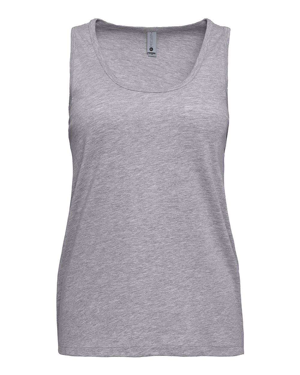 Next Level Women's Cotton Tank. 3933 - Heather Grey