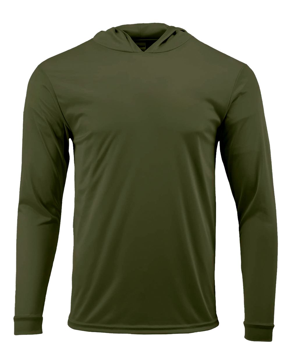 Paragon Unisex Bahama Performance Hooded Long Sleeve T-Shirt. 220 - Olive Green