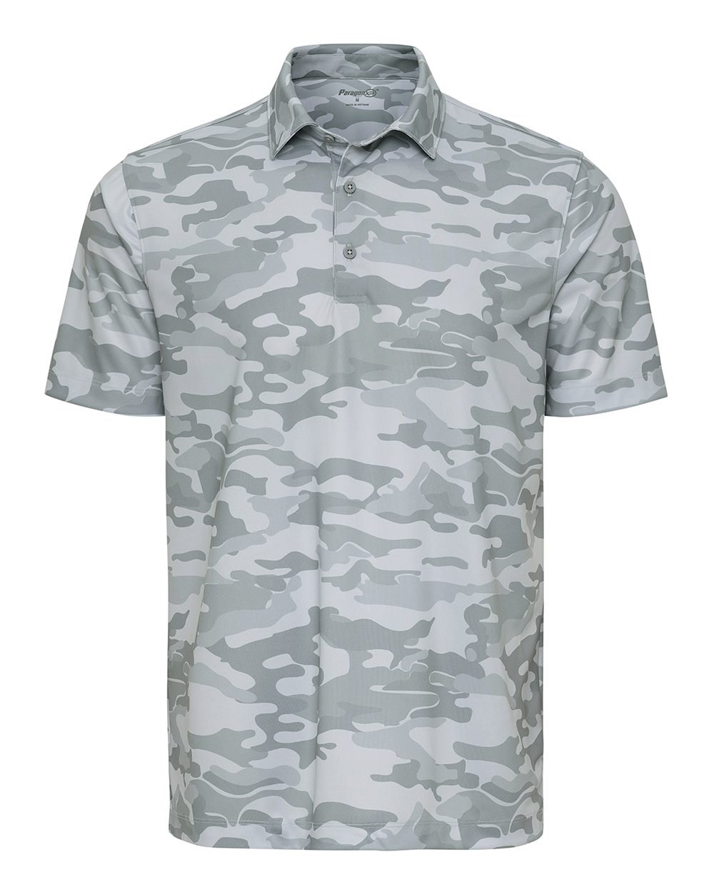 Paragon Men's Newport Camo Polo. 170 - Grey Camo