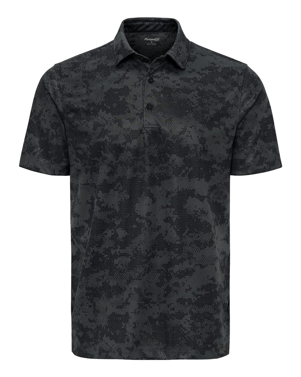 Paragon Men's Monterey Printed Polo. 171 - Black