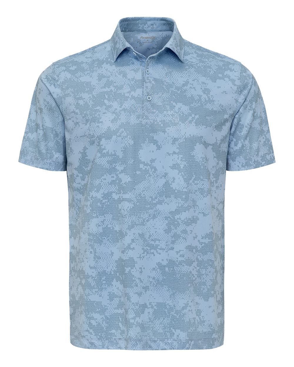 Paragon Men's Monterey Printed Polo. 171 - Light Blue