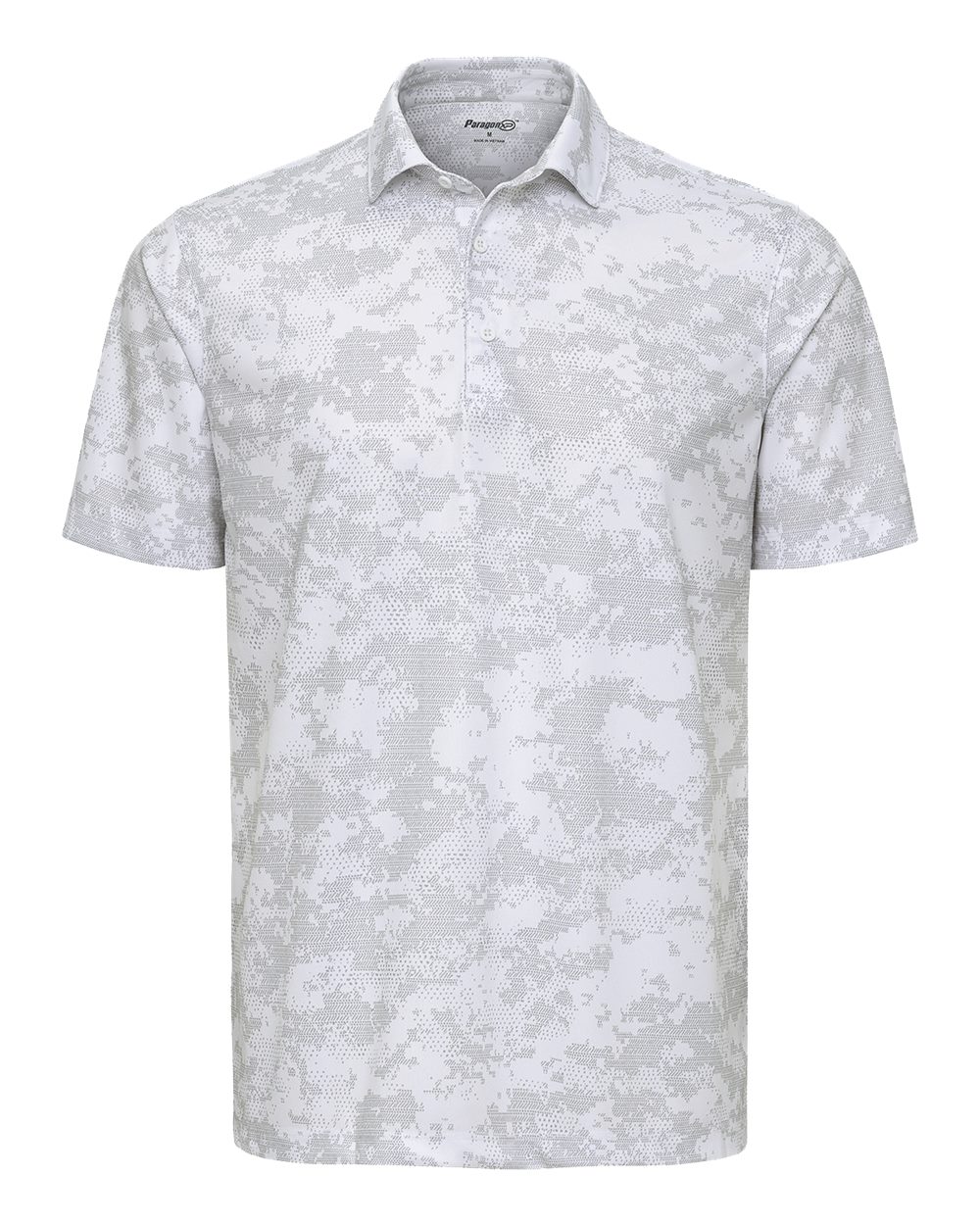 Paragon Men's Monterey Printed Polo. 171 - White
