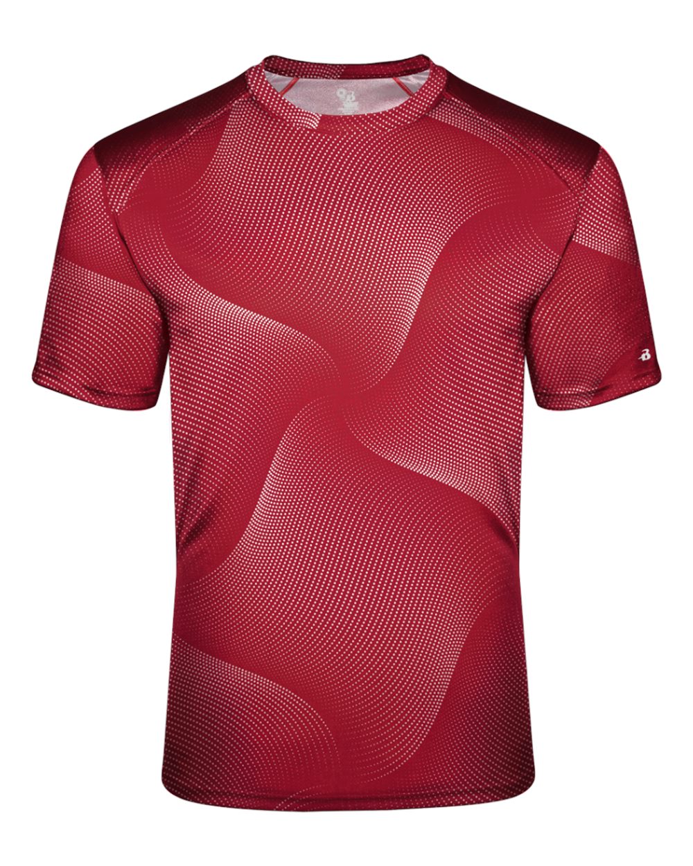 Badger Unisex Warp T-Shirt. 4213 - Red