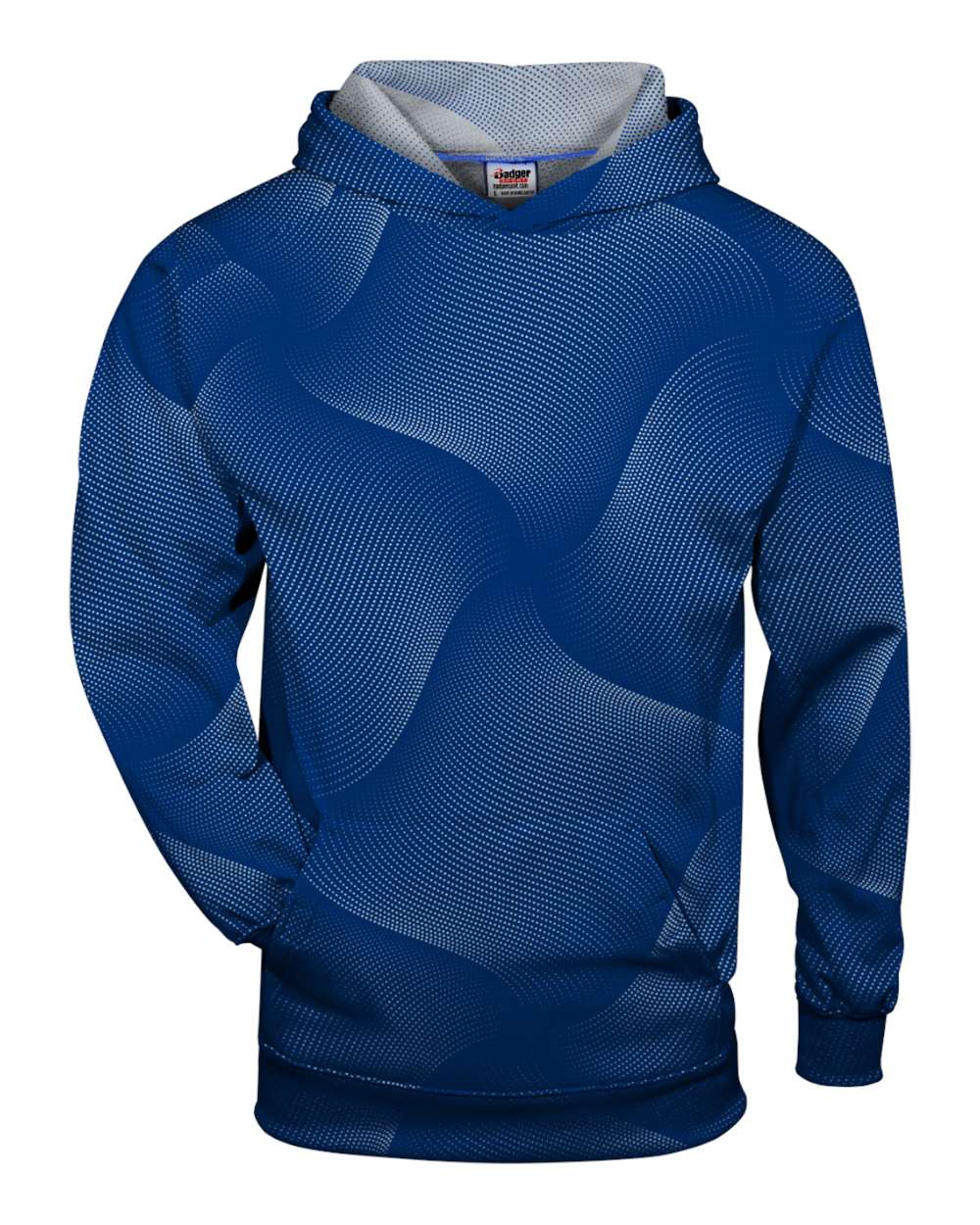 Badger Youth Warp Hooded Sweatshirt. 2413 - Royal