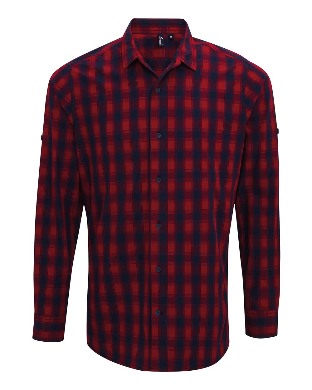 Artisan Collection by Reprime Men's Mulligan Check Cotton Shirt. RP250 - Red/ Navy