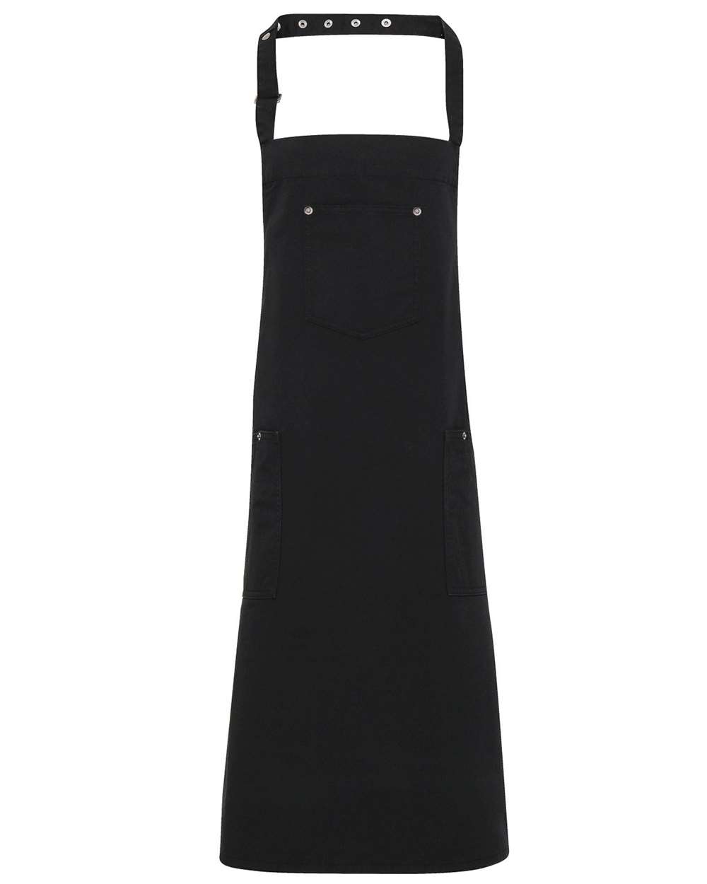 Artisan Collection by Reprime Chino Bib Apron. RP132 - Black