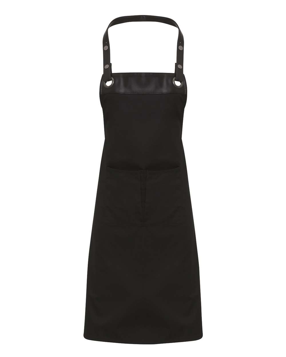 Artisan Collection by Reprime Espresso Bib Apron. RP123 - Black/ Black