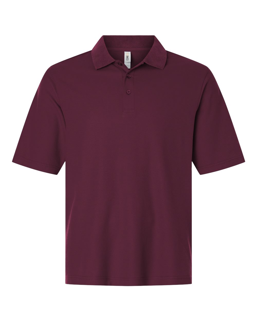 CORE365 Men's Resolve CVC Performance Pique Polo. CE106 - Burgundy
