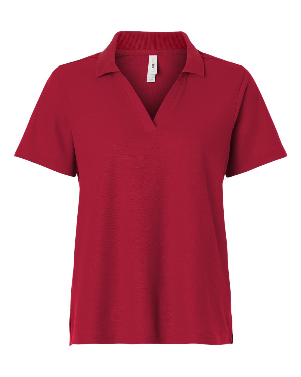 CORE365 Women's Resolve CVC Performance Pique Polo. CE106W - Classic Red