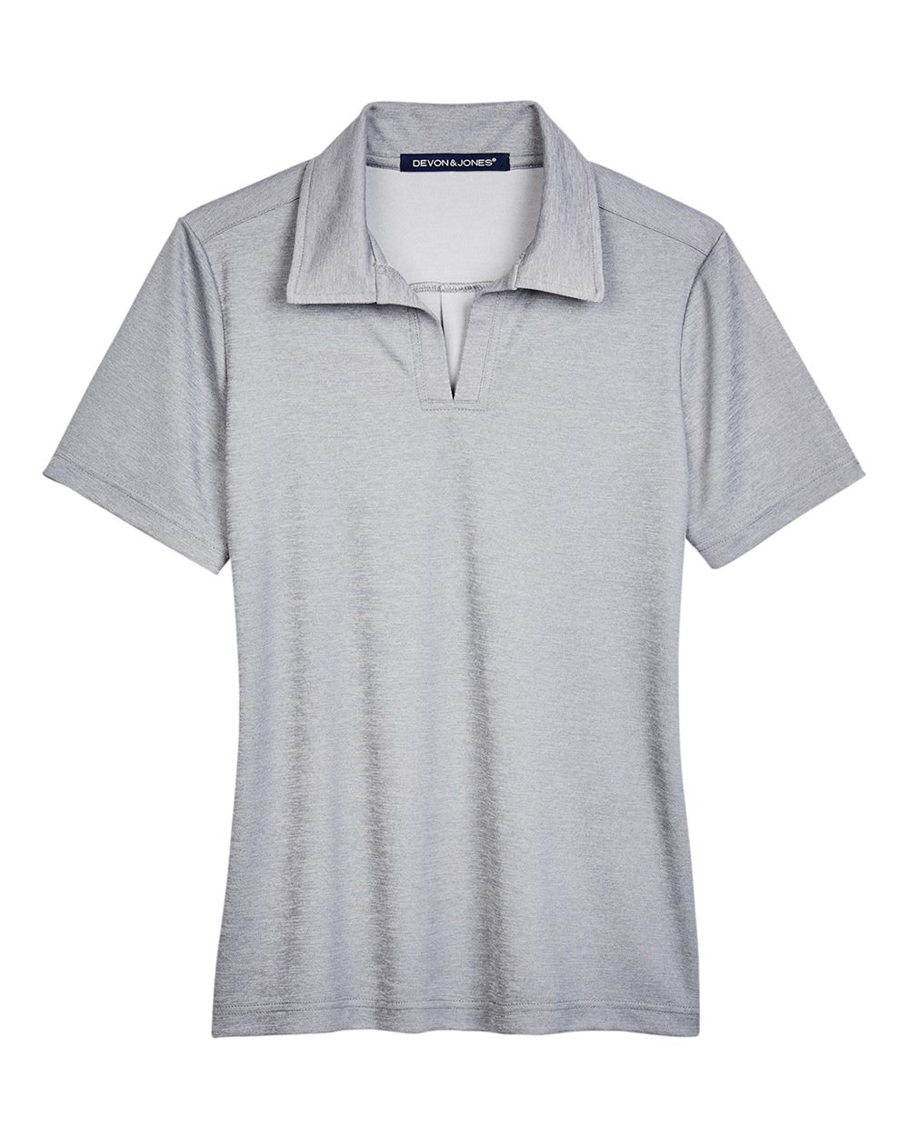 Devon & Jones Women's CrownLux Performance® Address Melange Polo. DG22W - Grey Melange