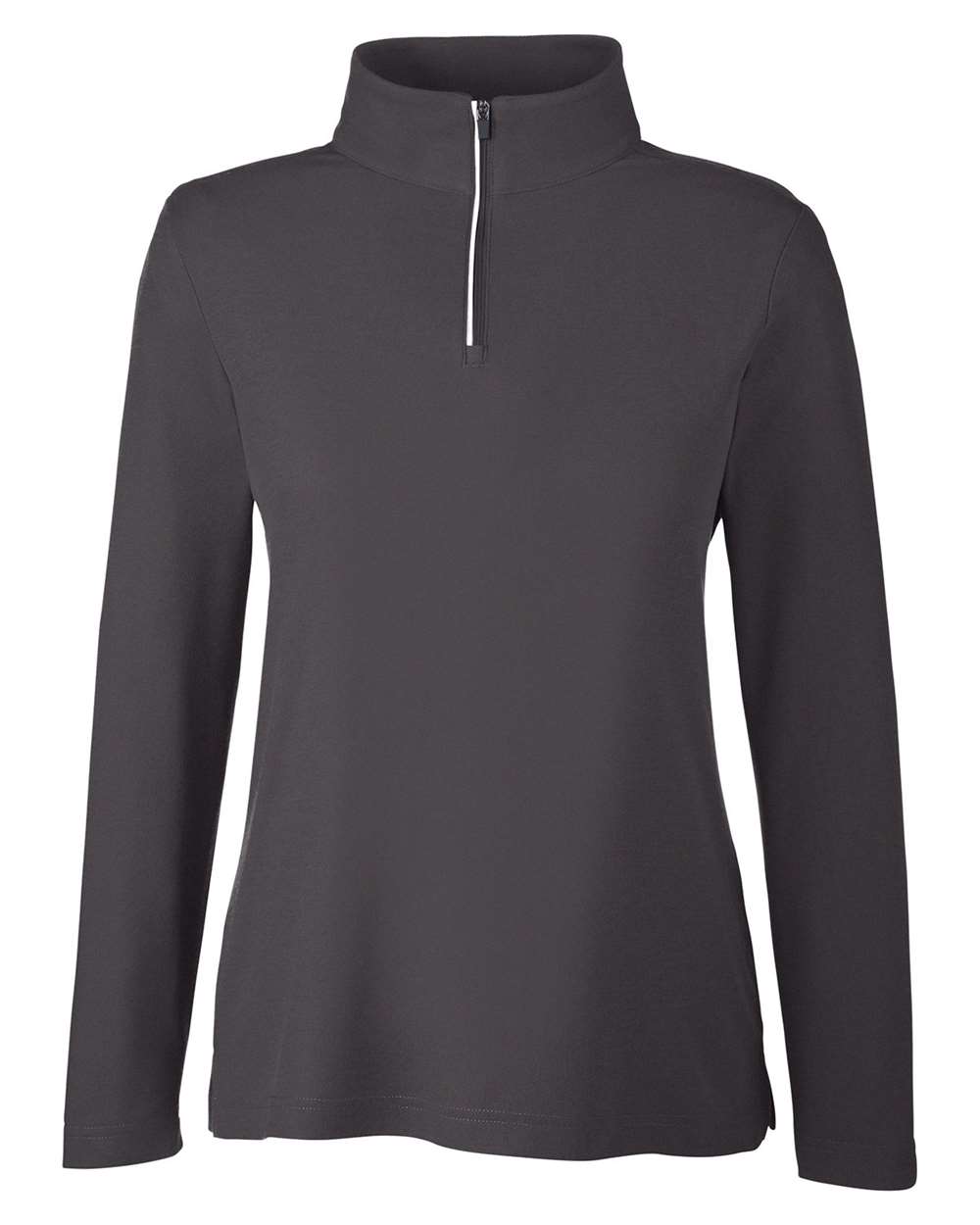 CORE365 Women's Fusion ChromaSoft™ Pique Quarter-Zip Pullover. CE405W - Carbon