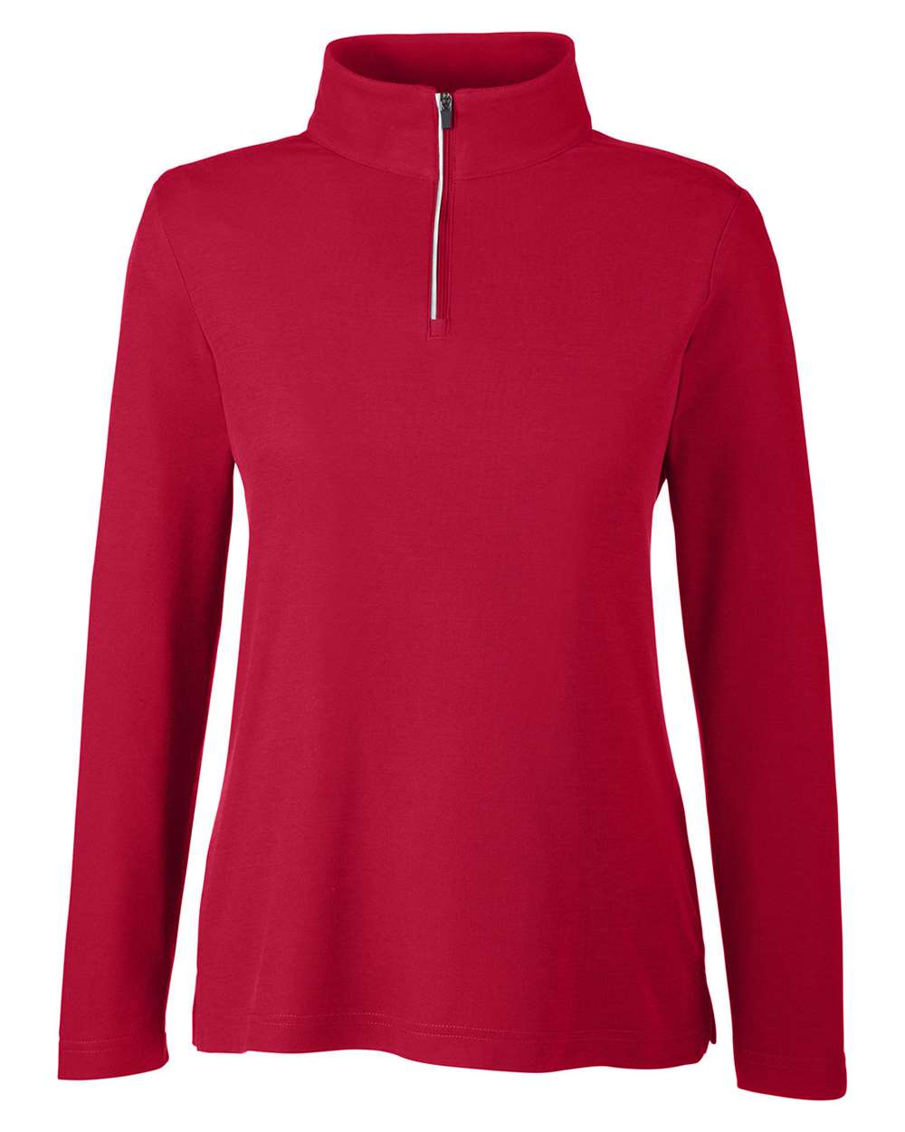 CORE365 Women's Fusion ChromaSoft™ Pique Quarter-Zip Pullover. CE405W - Classic Red