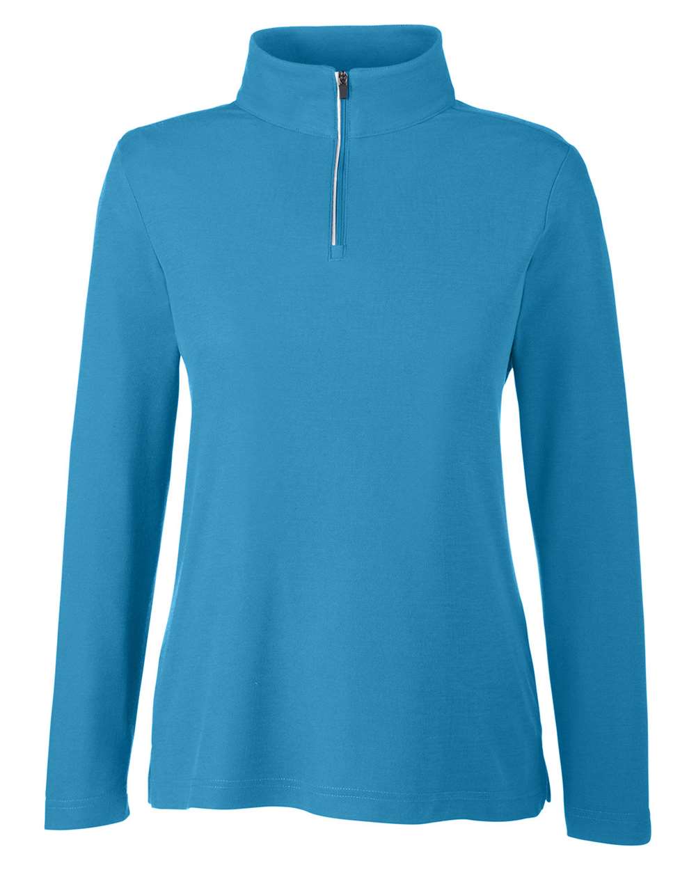 CORE365 Women's Fusion ChromaSoft™ Pique Quarter-Zip Pullover. CE405W - Electric Blue
