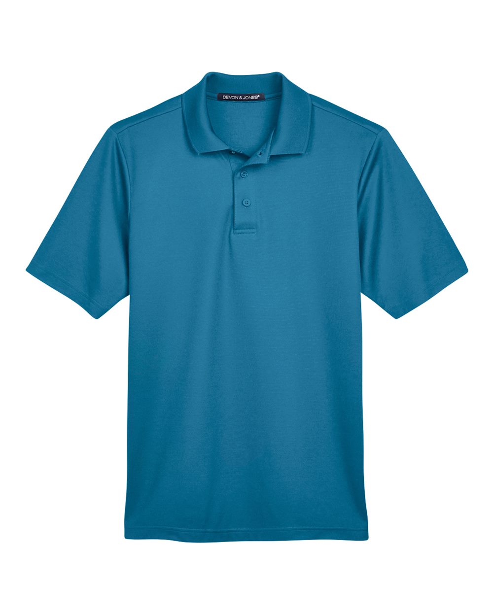 Devon & Jones Men's CrownLux Performance® Plaited Polo. DG20 - Dark Teal