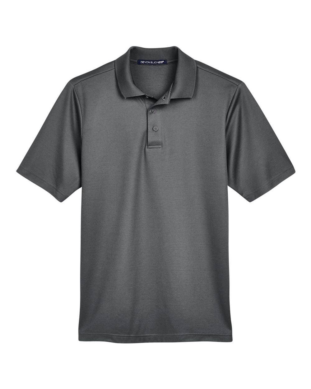 Devon & Jones Men's CrownLux Performance® Plaited Polo. DG20 - Graphite