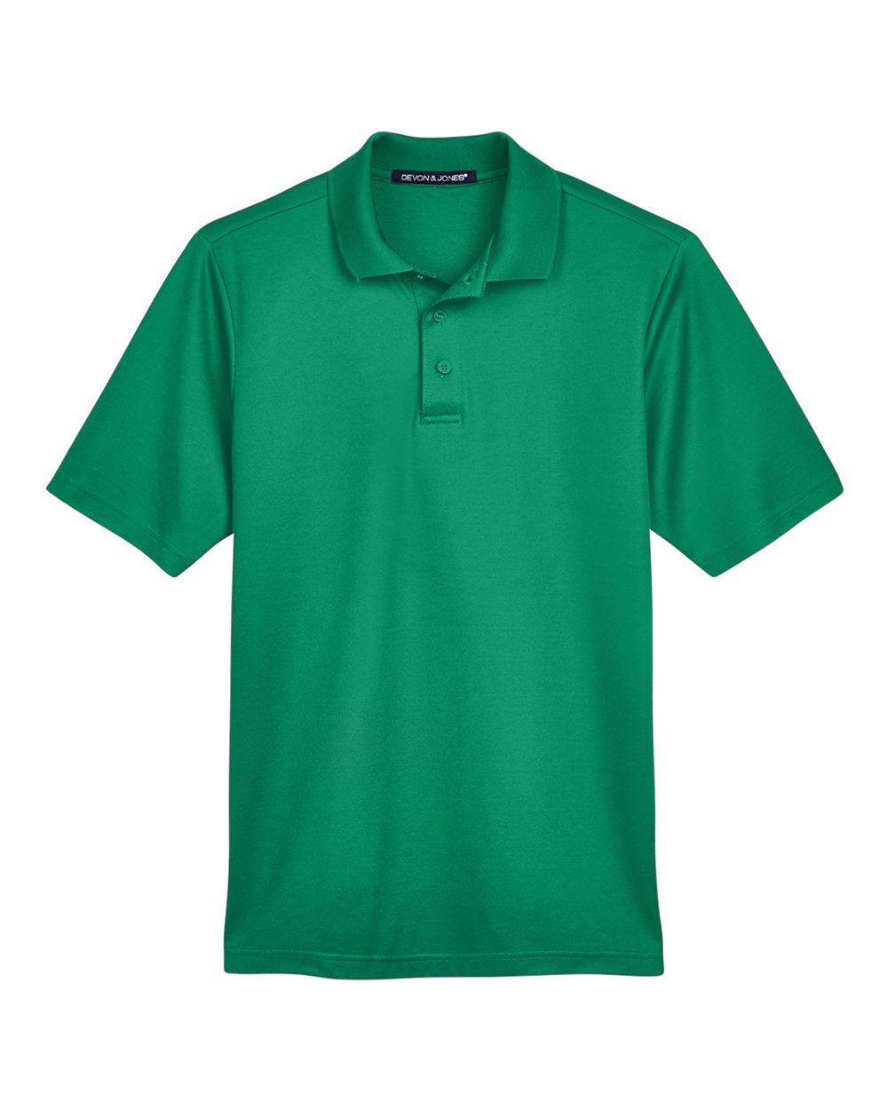 Devon & Jones Men's CrownLux Performance® Plaited Polo. DG20 - Kelly Green