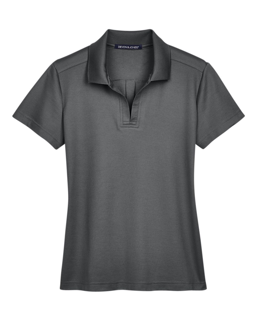 Devon & Jones Women's CrownLux Performance® Plaited Polo. DG20W - Graphite