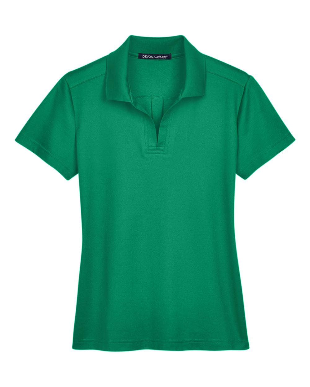 Devon & Jones Women's CrownLux Performance® Plaited Polo. DG20W - Kelly Green