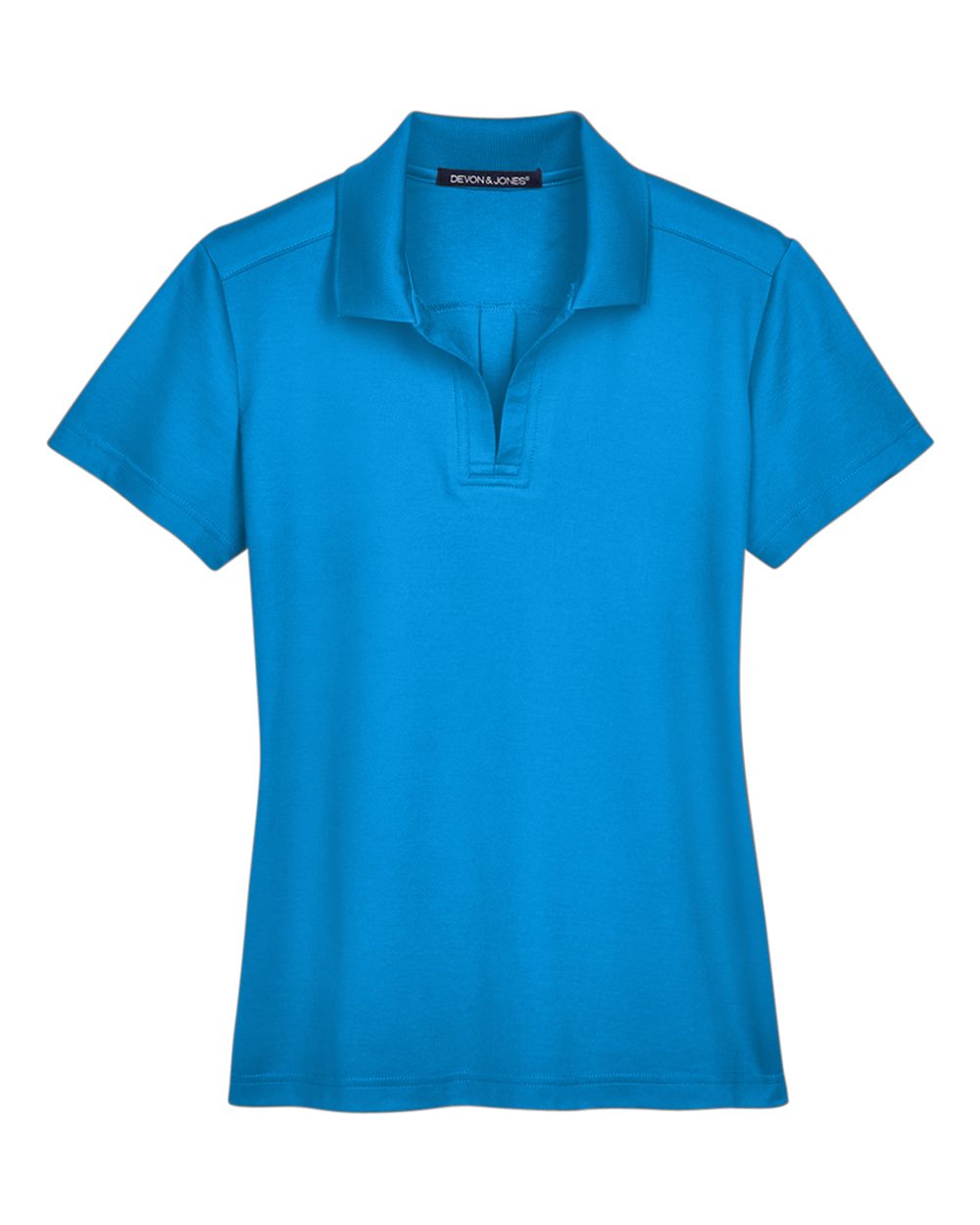 Devon & Jones Women's CrownLux Performance® Plaited Polo. DG20W - Ocean Blue