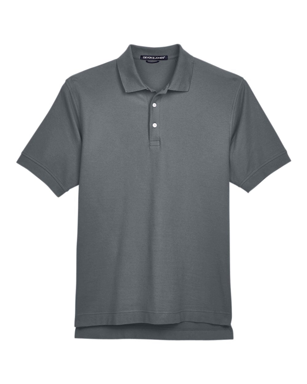 Devon & Jones Men's Pima Piqué Polo. D100 - Graphite