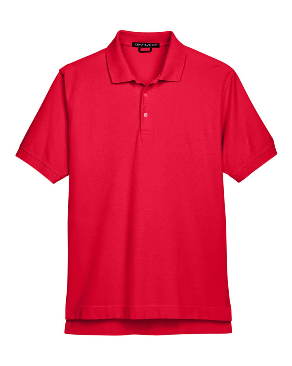 Devon & Jones Men's Pima Piqué Polo. D100 - Red