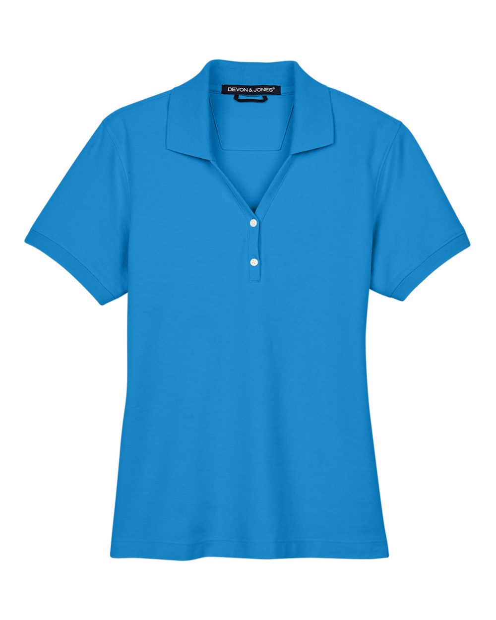 Devon & Jones Women's Pima Piqué Polo. D100W - French Blue