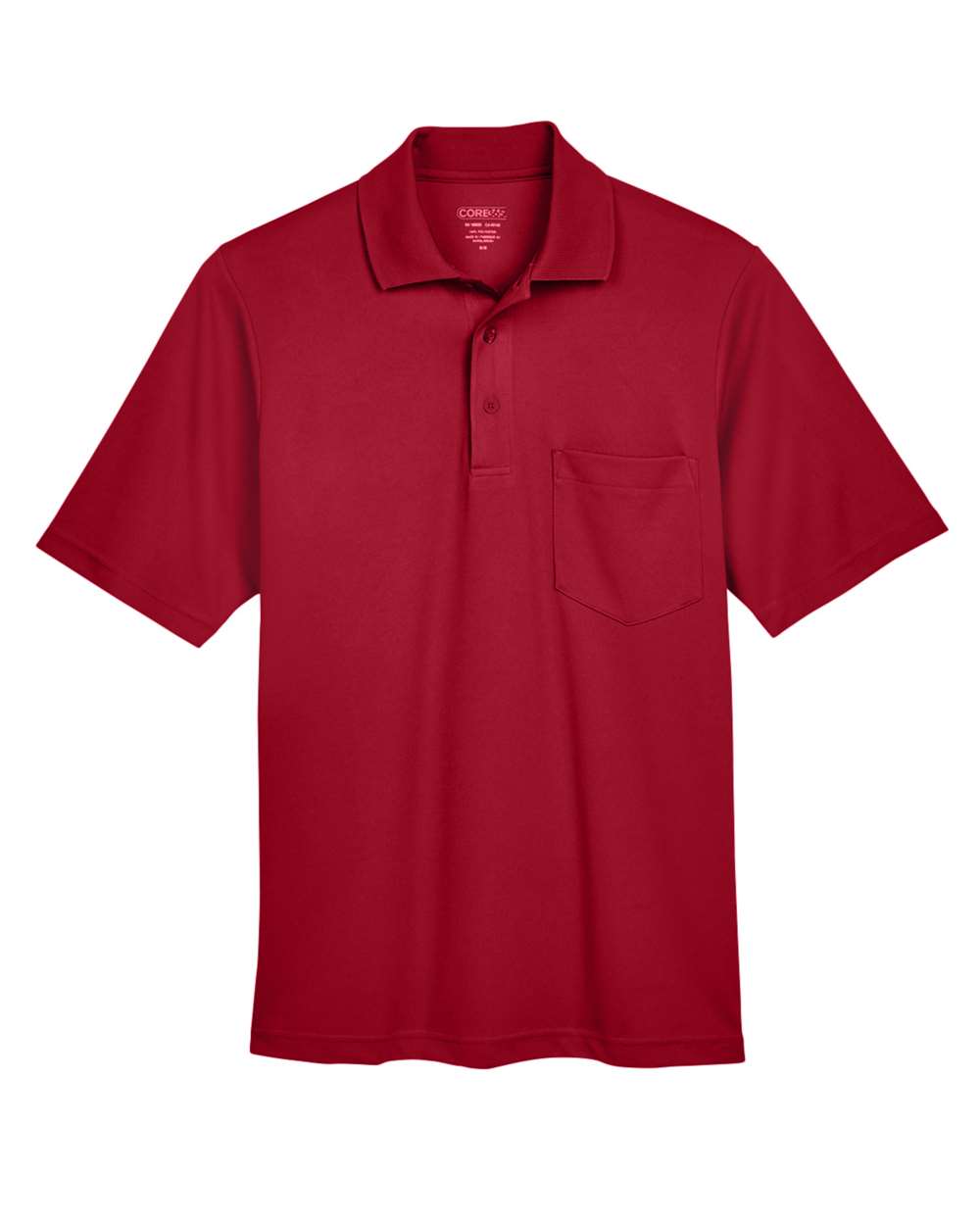 CORE365 Men's Origin Performance Piqué Polo with Pocket. 88181P - Classic Red