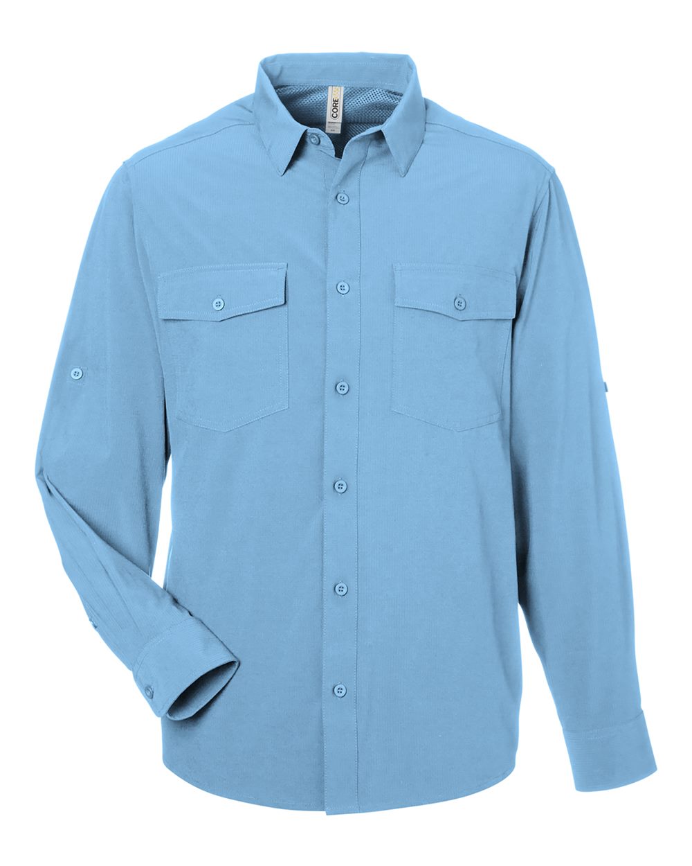 CORE365 Men's Ultra UVP® Marina Shirt. CE510L - Columbia Blue