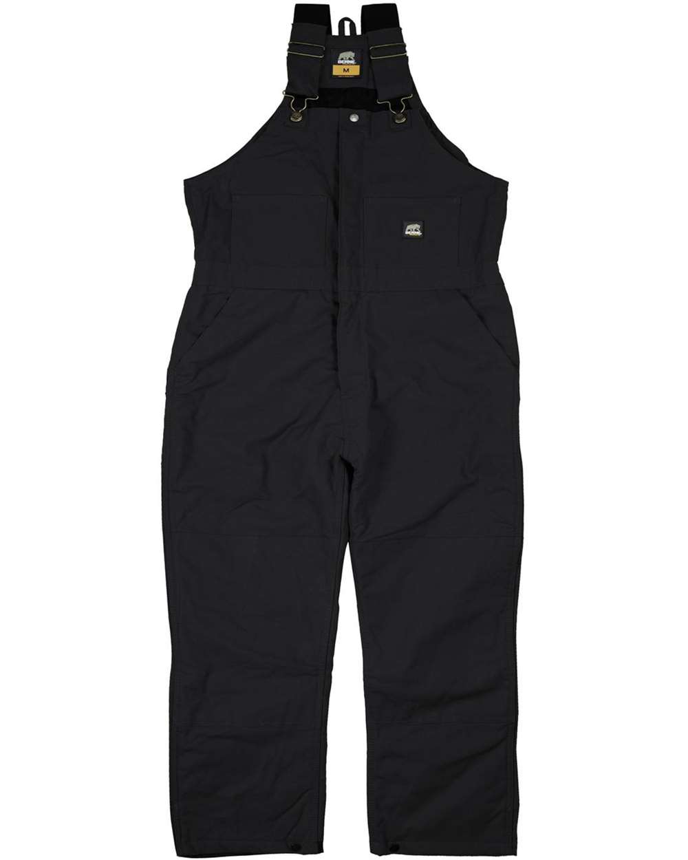 Berne Apparel Men's Heritage Insulated Bib Overall. B415 - Black