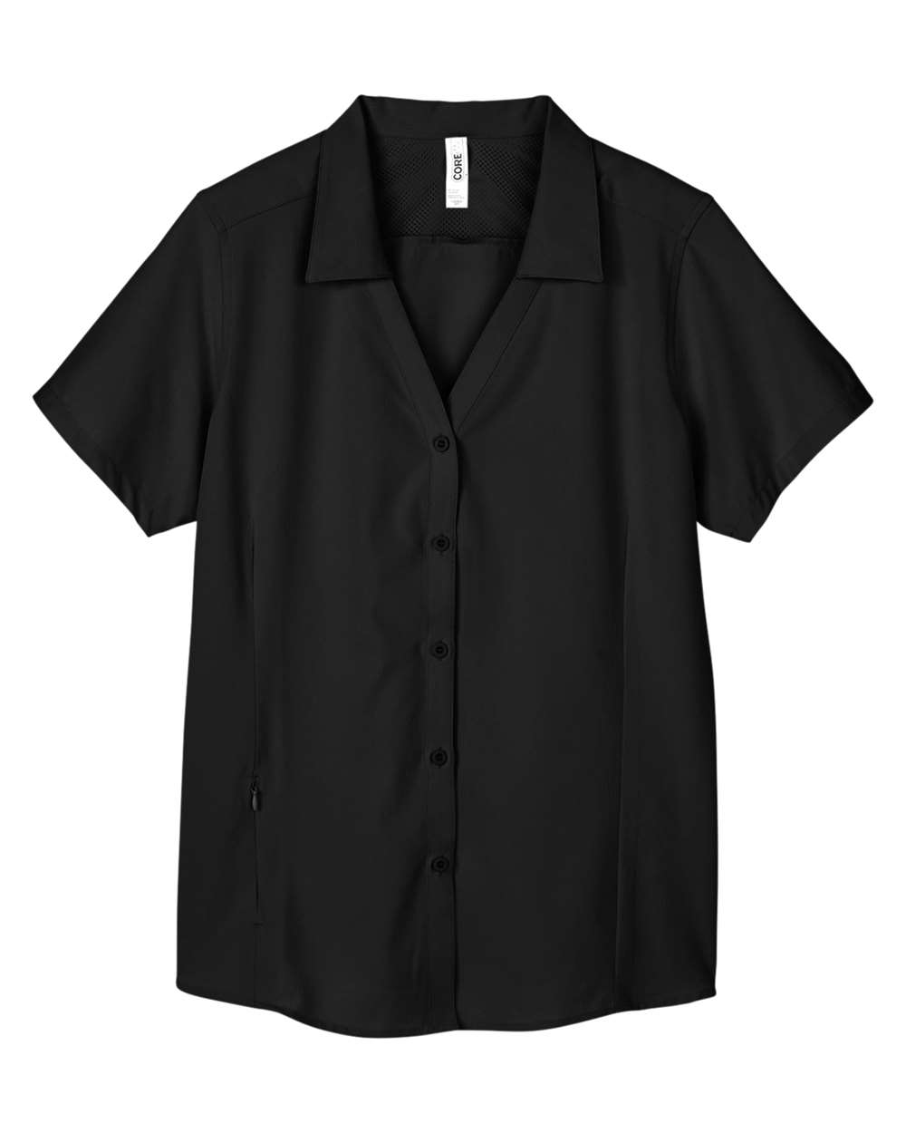 CORE365 Women's Ultra UVP® Marina Shirt. CE510W - Black