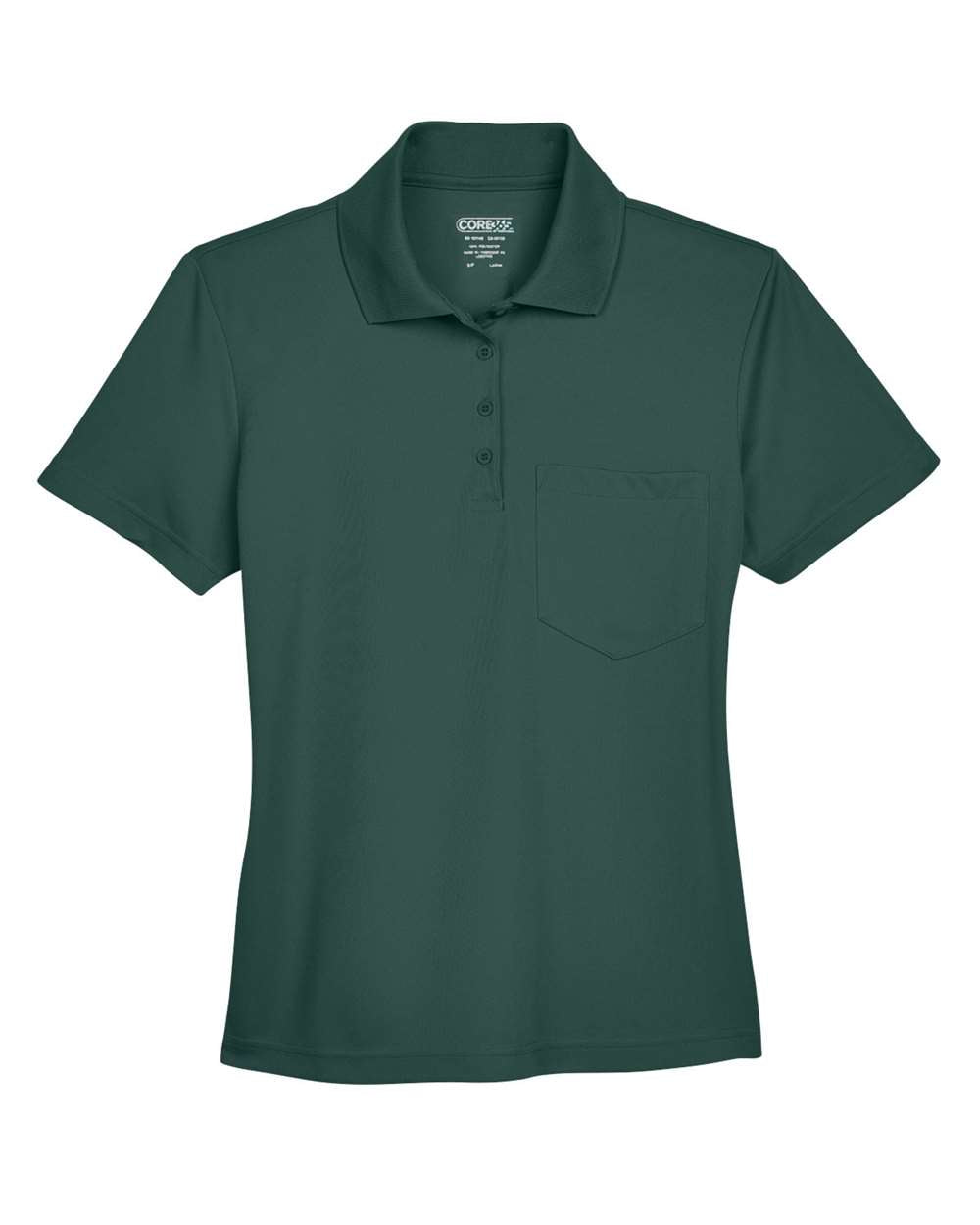 CORE365 Women's Origin Performance Piqué Polo with Pocket. 78181P - Forest