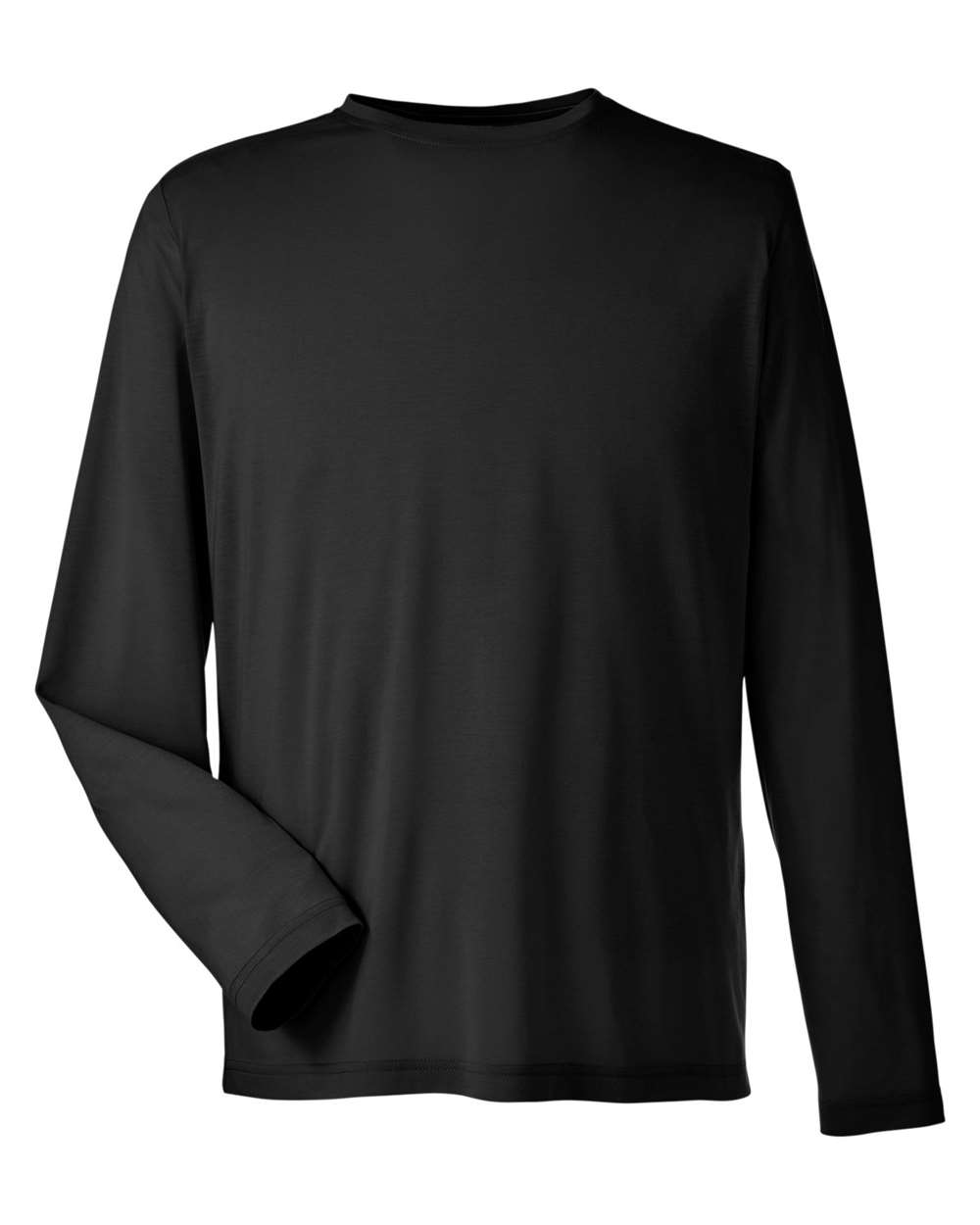 CORE365 Unisex Fusion ChromaSoft™ Performance Long Sleeve T-Shirt. CE111L - Black