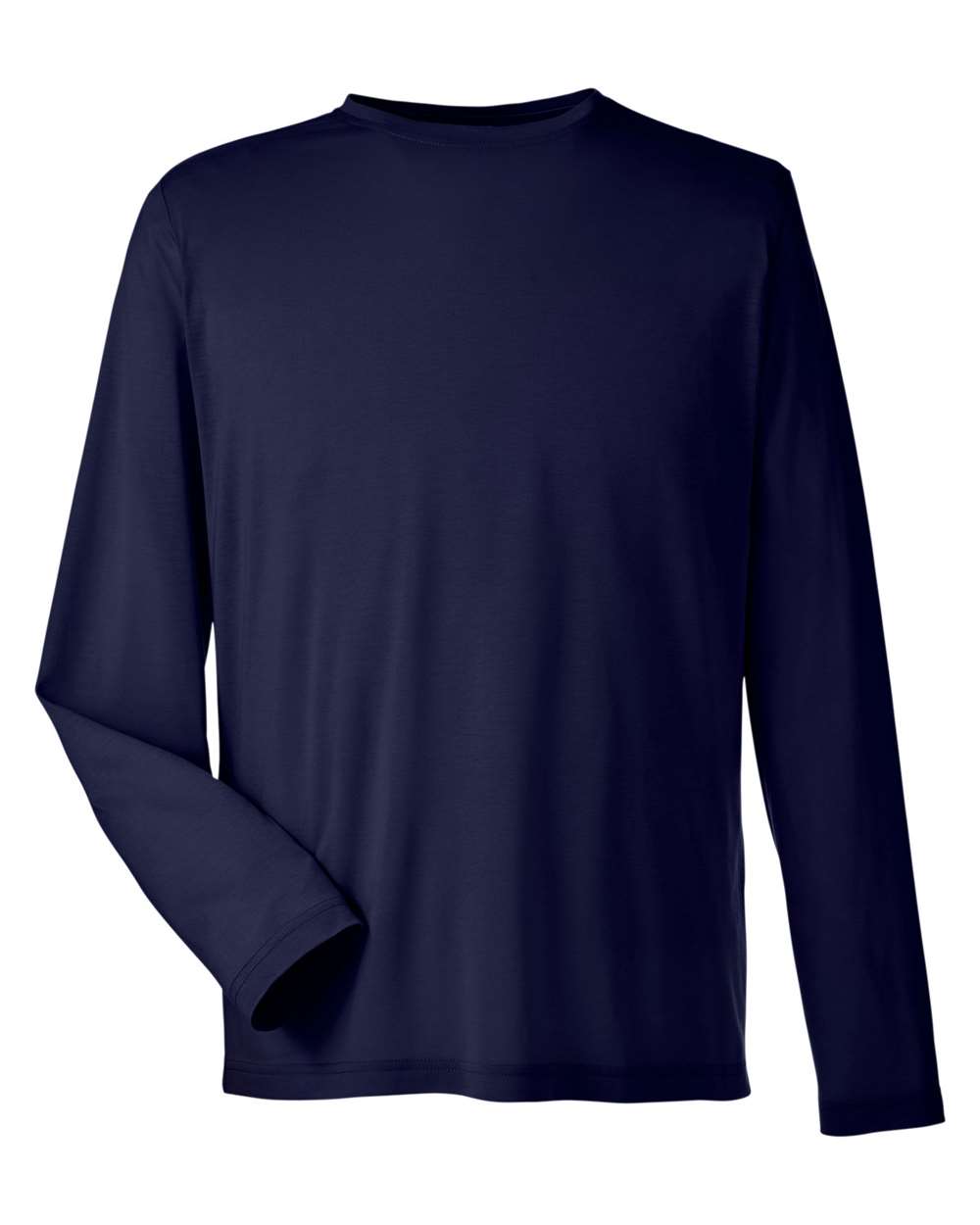CORE365 Unisex Fusion ChromaSoft™ Performance Long Sleeve T-Shirt. CE111L - Classic Navy