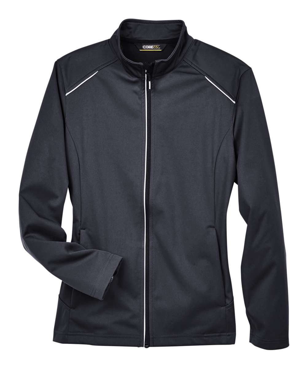 CORE365 Women's Techno Lite Three-Layer Knit Tech-Shell. CE708W - Black
