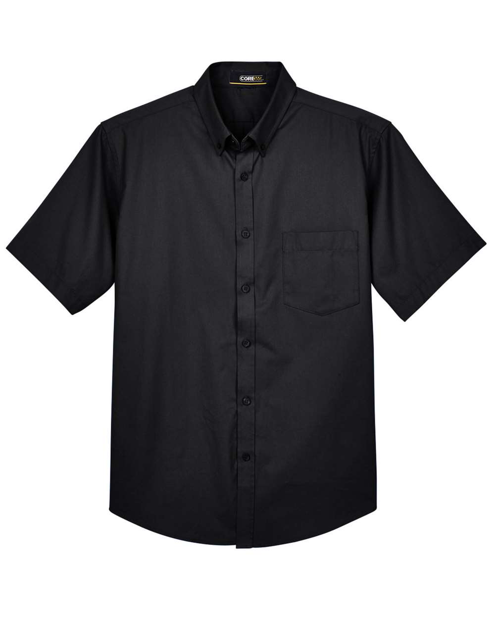 CORE365 Men's Optimum Short Sleeve Twill Dress Shirt. 88194 - Black