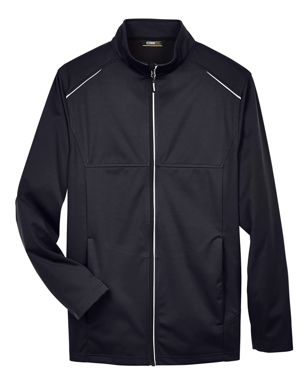 CORE365 Men's Techno Lite Three-Layer Knit Tech-Shell. CE708 - Black