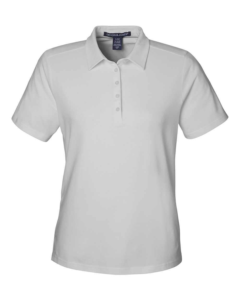 Devon & Jones Women's Raleigh Stretch Polo. DG120W - Grey