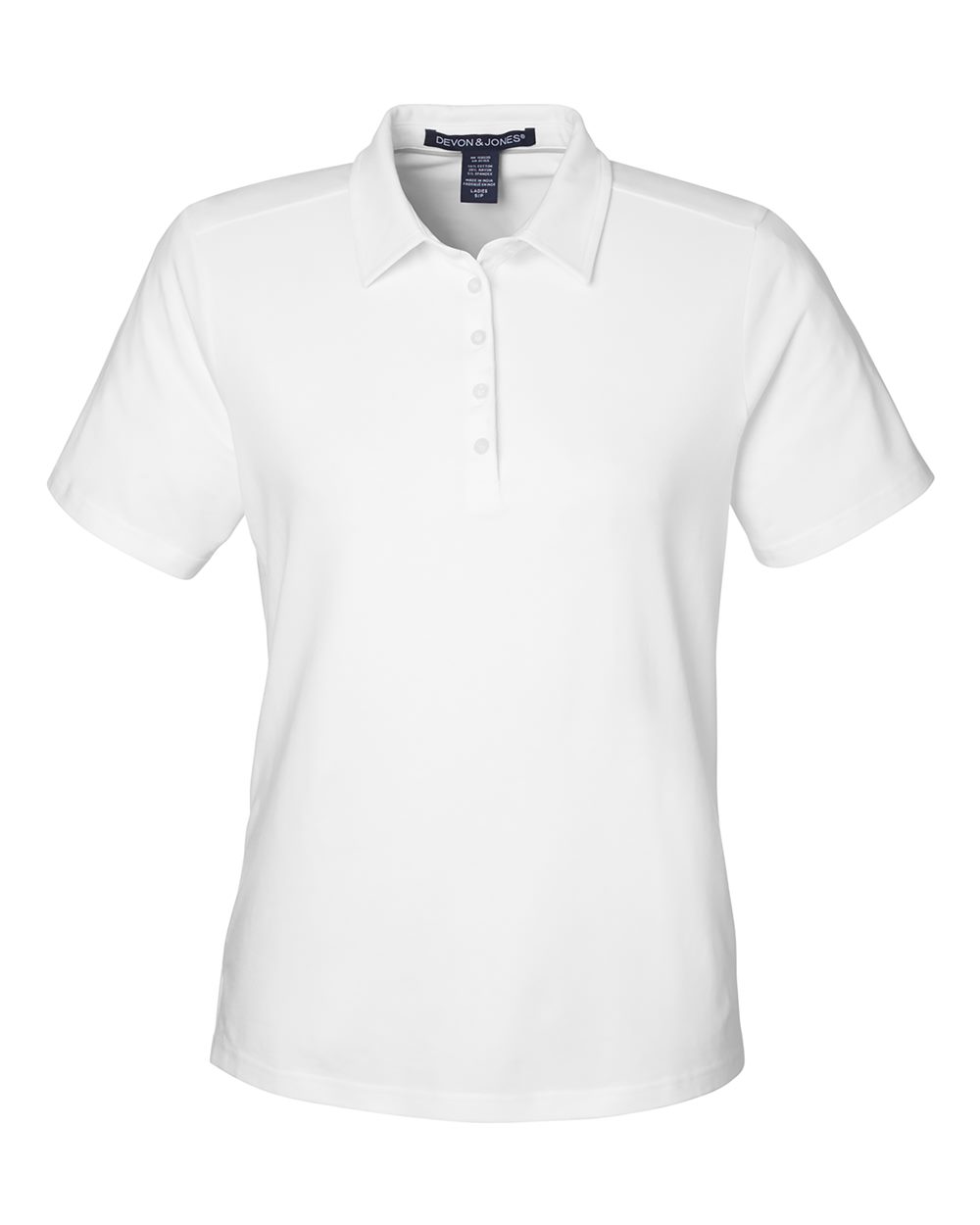 Devon & Jones Women's Raleigh Stretch Polo. DG120W - White