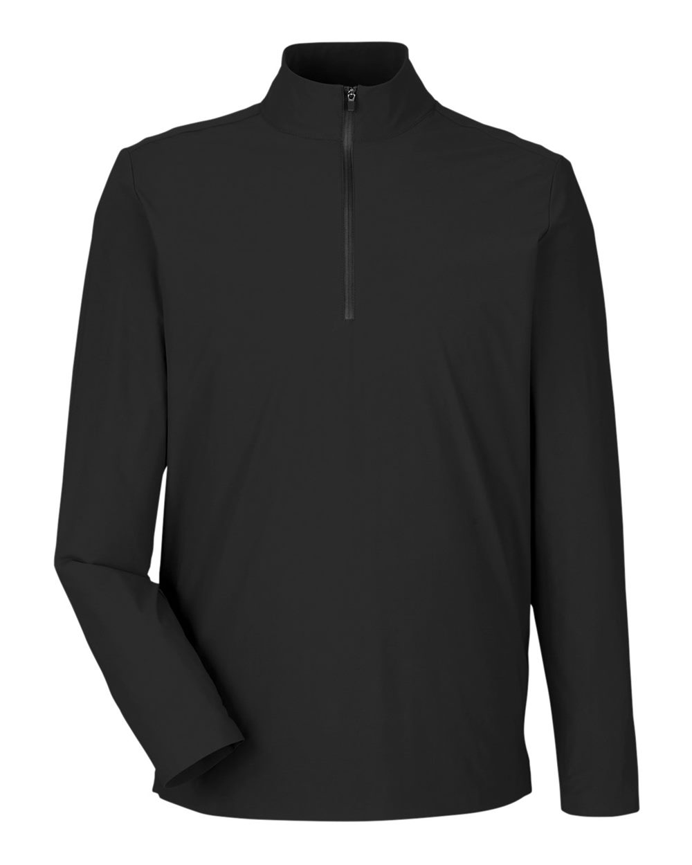Devon & Jones Men's CrownLux Performance® Windsor Welded Quarter-Zip Pullover. DG410 - Black