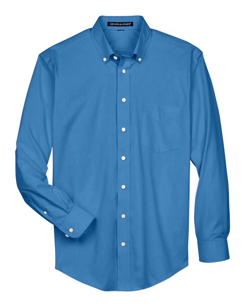 Devon & Jones Men's Crown Collection® Oxford Woven Dress Shirt. D630 - French Blue