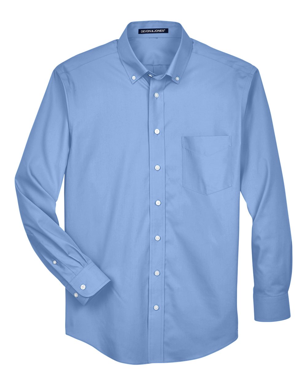 Devon & Jones Men's Crown Collection® Oxford Woven Dress Shirt. D630 - Light Blue